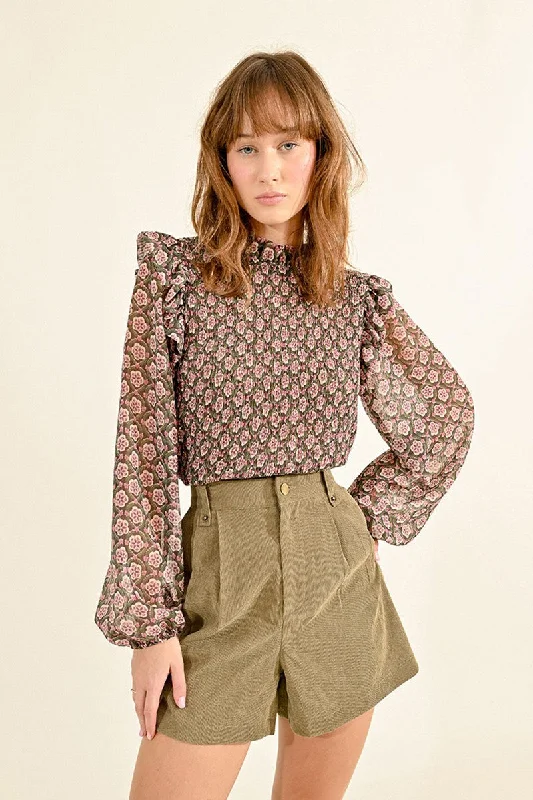 relaxed fit dressMolly Bracken Bohemian Print Blouse