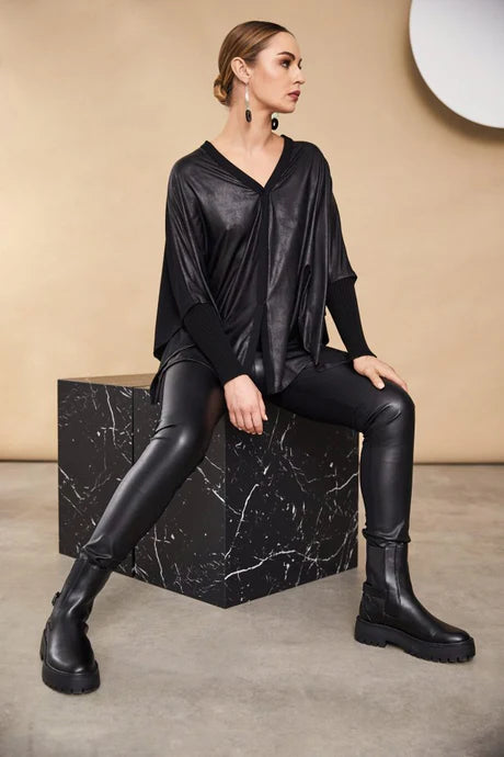 Year-End Sale Naya Cardi Shape With Contrast Fabric Cuff