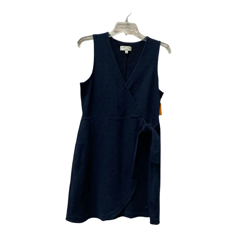 Quick Sale Dress Casual Short By Madewell In Navy, Size:M