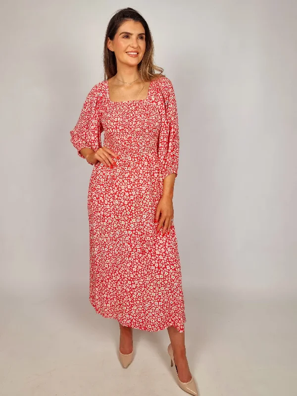 Closeout Sale Sugarhill Raquel Midi Seared Dress