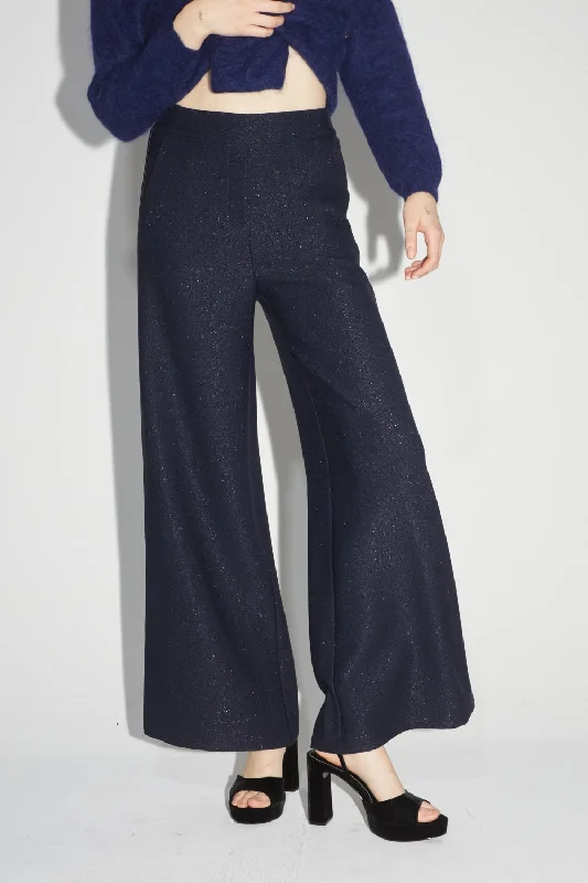 Big Savings Imprevu Lurex Stretch Navy Pants