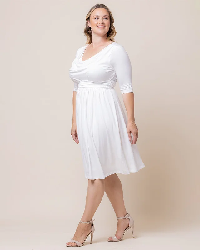 off-the-shoulder dressDraped in Class Dress - Sale!