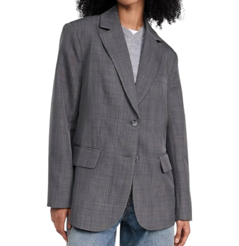 Deep Discounts Isadora Blazer In Charcoal