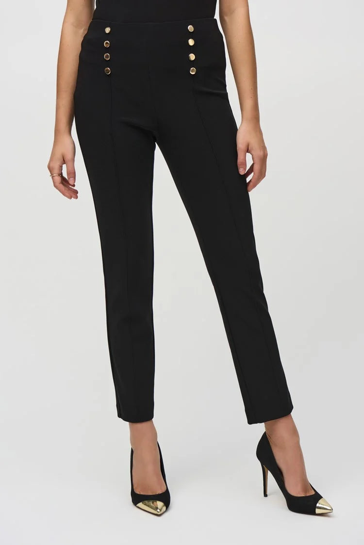 Savings Galore Joseph Ribkoff Black Silky Knit Slim Fit Pull-On Pants