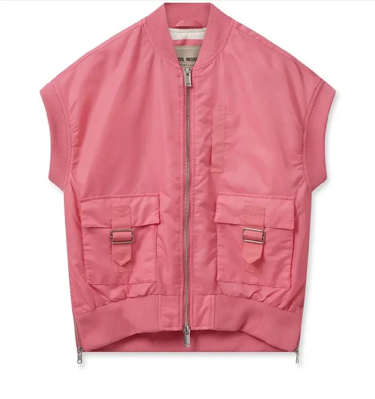 Amazing Deals Mos Mosh Camellia Rose Ruby Bomber Waistcoat