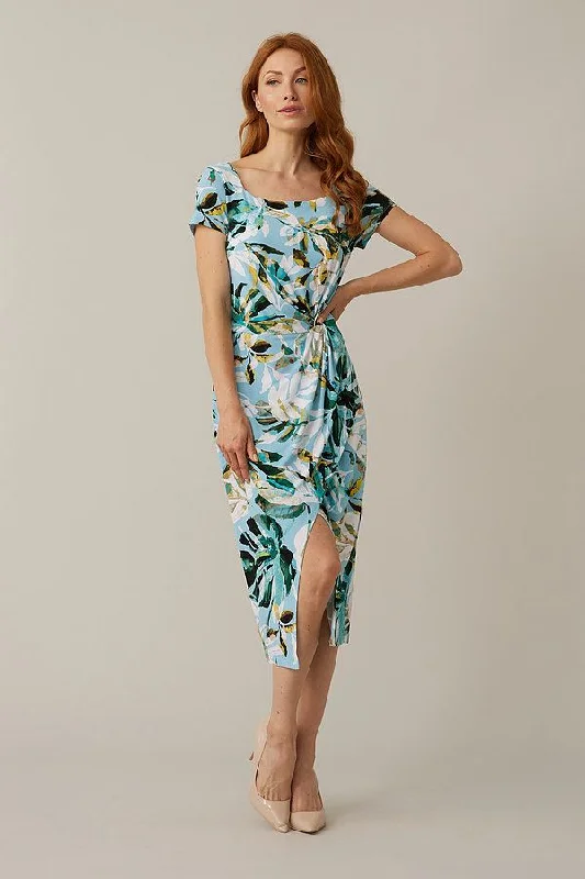Limited Availability Joseph Ribkoff Tropical Print Dress