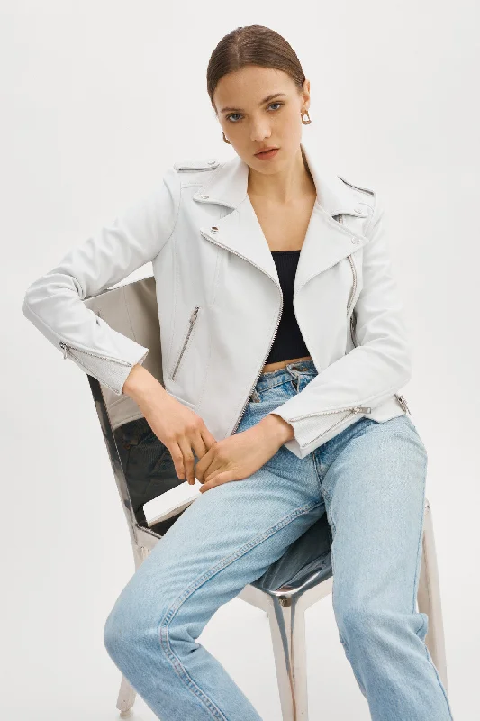 Savings Galore DONNA | Iconic Leather Biker Jacket