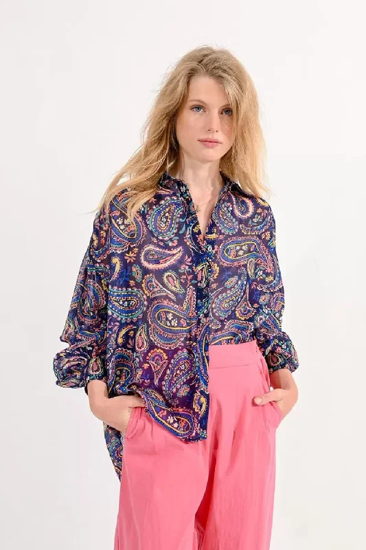 Weekend Special Molly Bracken Loose Fitting Paisley Shirt