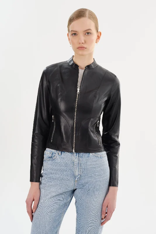 Don't Wait CHAPIN | Reversible Leather Bomber