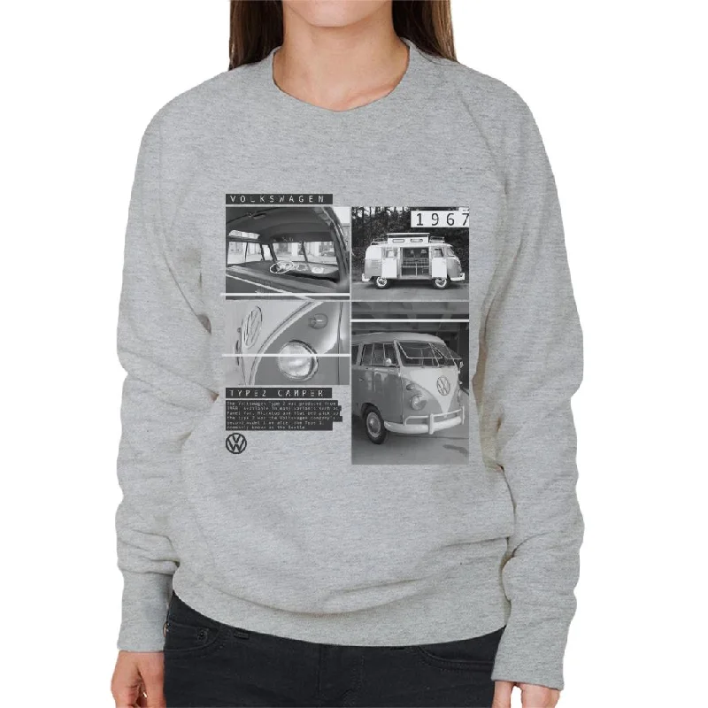 Seasonal Clearance performance gym sweatshirtVolkswagen Type 2 Montage Of 1967 Campervan Women's Sweatshirt Seasonal Clearance performance gym sweatshirtVolkswagen Type 2 Montage Of 1967 Campervan Women's Sweatshirt
