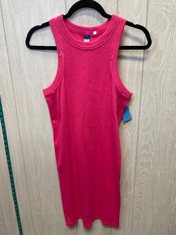 Deal of the Day Dress Casual Short By Old Navy In Pink, Size: M