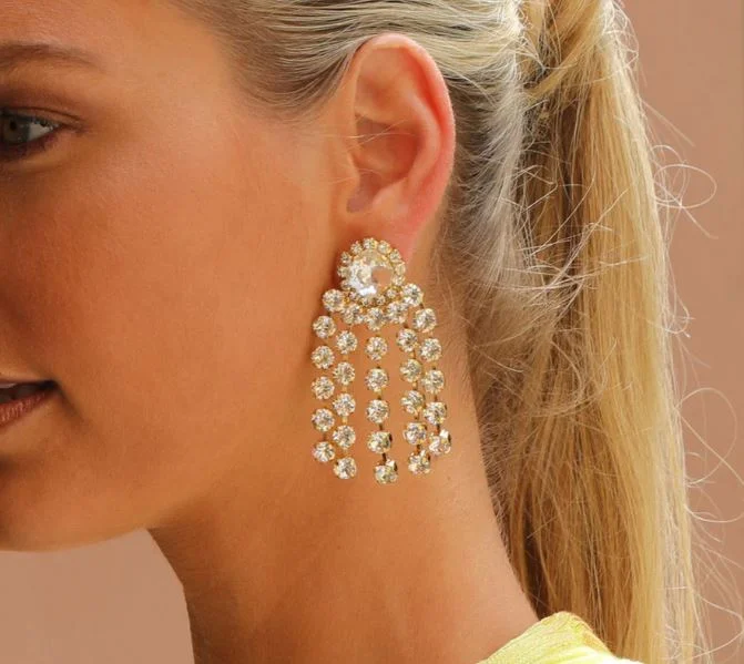 Bonus Savings Caroline Svedbom Rafaela Earrings Gold Crystal