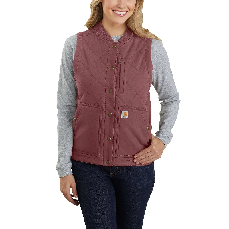 Mega Sale Women's Rugged Flex® Relaxed Fit Canvas Insulated Rib Collar Vest
