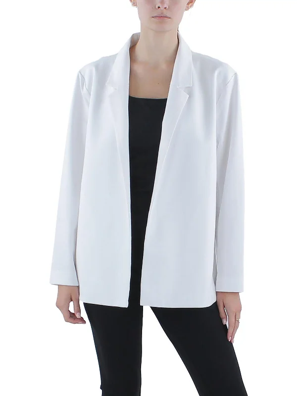 Anniversary Sale Womens Knit Ponte Open-Front Blazer