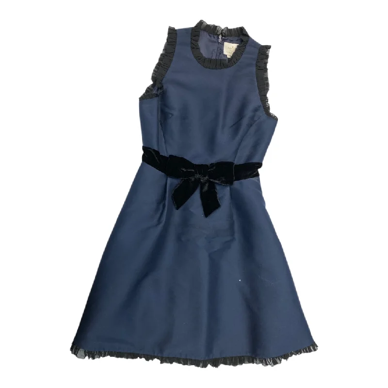 spaghetti strap dressDRESS DESIGNER by KATE SPADE In BLACK & BLUE, Size: 6