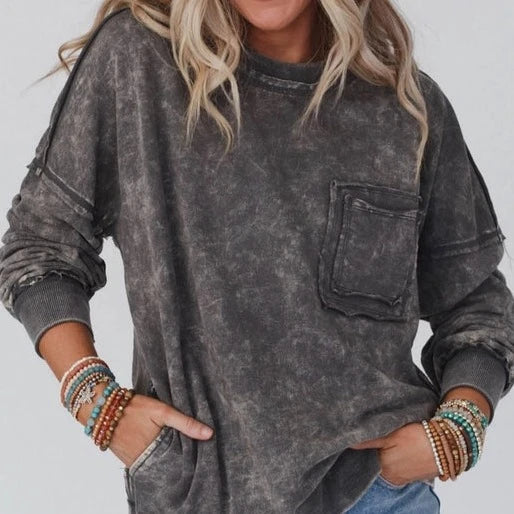 Limited Edition Women's Chill Days Oversized Sweatshirt in Grey