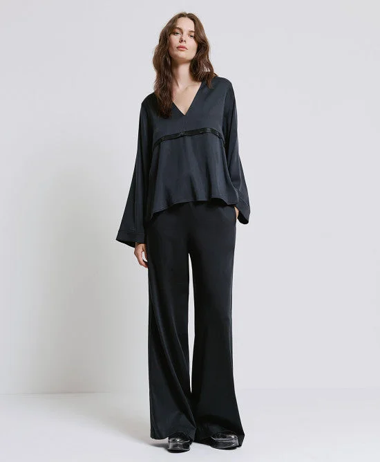 Online Only Access Fashion Pants With Rhinestones On The Sides