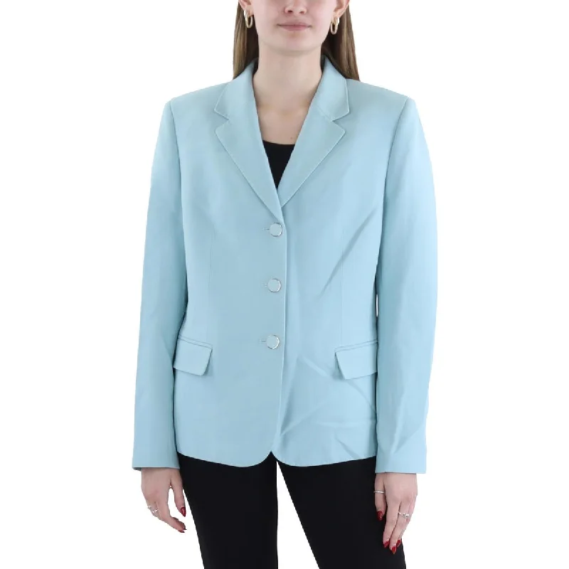 Daily Deals Womens Pocket Office Wear Two-Button Blazer
