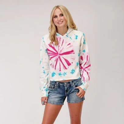 Early Access Roper Women's Tie Dye Copped Hoodie