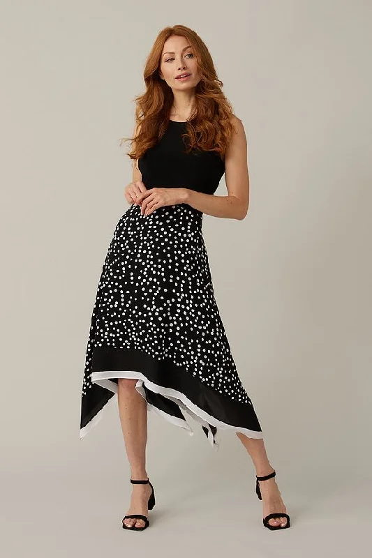 Seasonal Sale Joseph Ribkoff Polka-Dot Sleeveless Dress