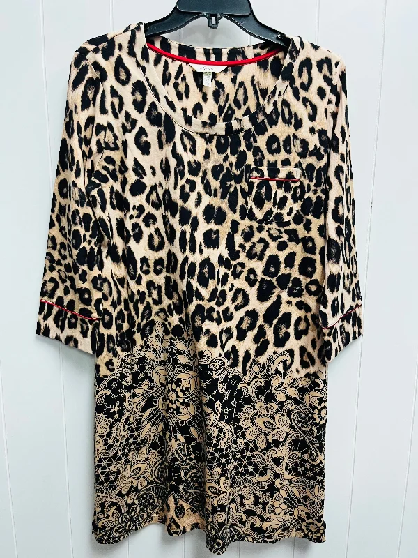 Deal Mania Dress Casual Short By Soma In Animal Print, Size: M