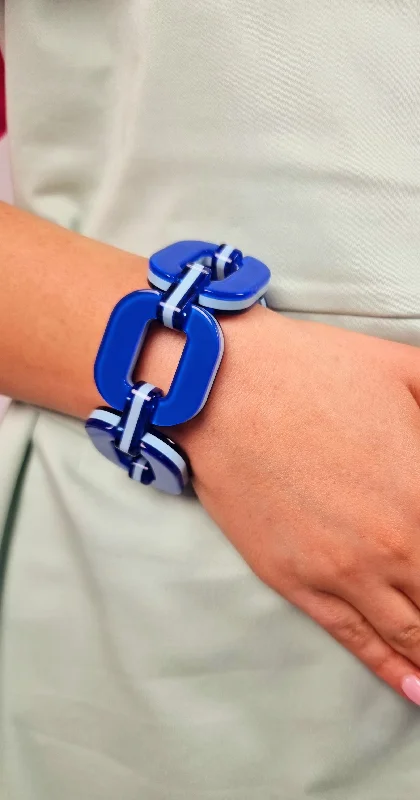 Today’s Deal Xavier Derome Large Blue Bi Colour Bracelet