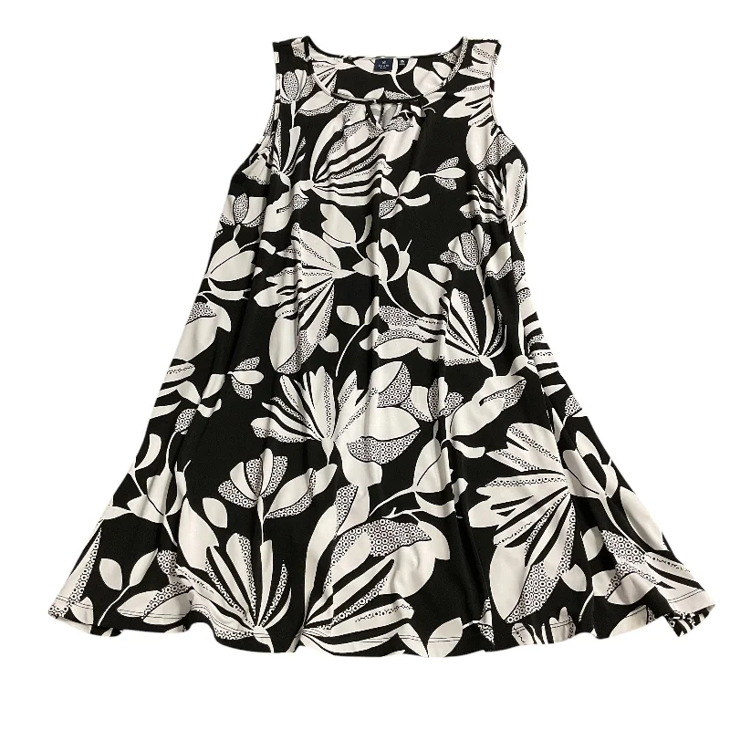 Discount Deals Dress Casual Short By Kaari Blue In Black & White, Size: Xl