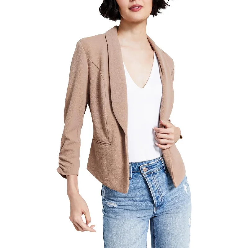 Discount Deals Petites Womens Sit Seprate Work Wear Open-Front Blazer