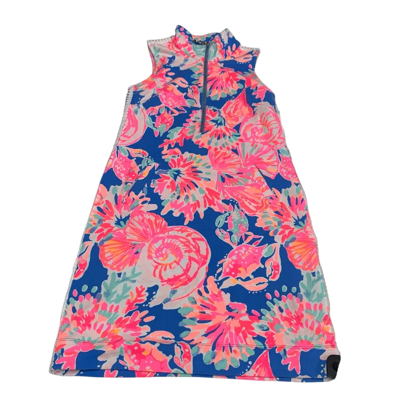 TIME-Limited Offer Dress Designer By Lilly Pulitzer In Blue & Pink, Size: Xxs