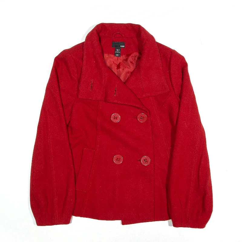 slim fit coatH&M Pea Jacket Red Womens S