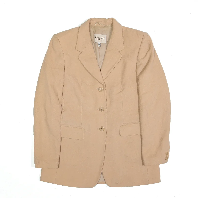 New Deals Essential City Blazer Jacket Beige Womens UK 10