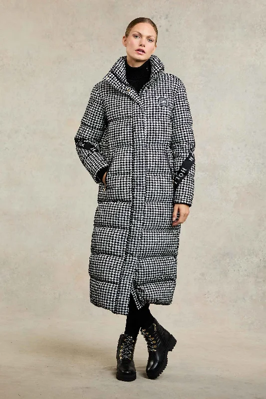 comfortable coatCamden Longline Coat (Houndstooth)