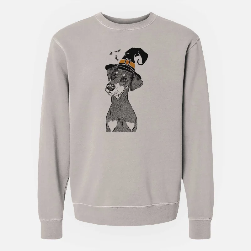 Weekend Special fitness hoodie for trainingWitch Iroh the Doberman Pinscher - Unisex Pigment Dyed Crew Sweatshirt Weekend Special fitness hoodie for trainingWitch Iroh the Doberman Pinscher - Unisex Pigment Dyed Crew Sweatshirt