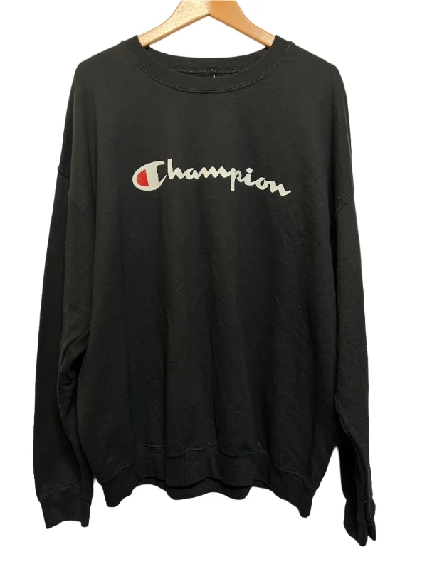Amazing Deals fashionable workout wearChampion Mens Black Sweatshirt (Size XL)