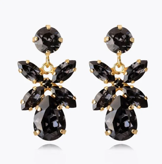 Members Only Caroline Svedbom Black Diamond Mini Dione Earrings