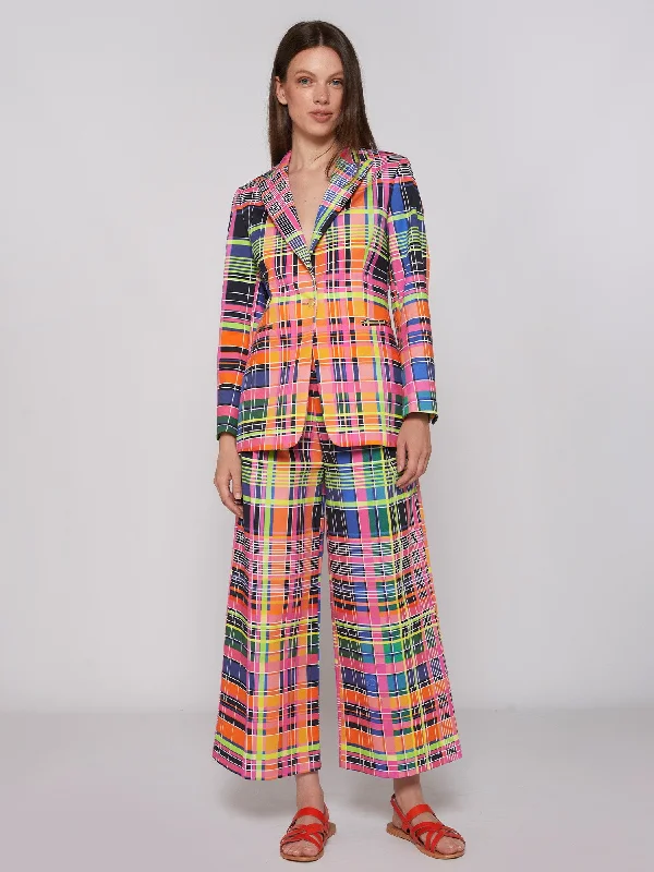 Crazy Deals Vilagallo Brisa Multicolour Check Trouser