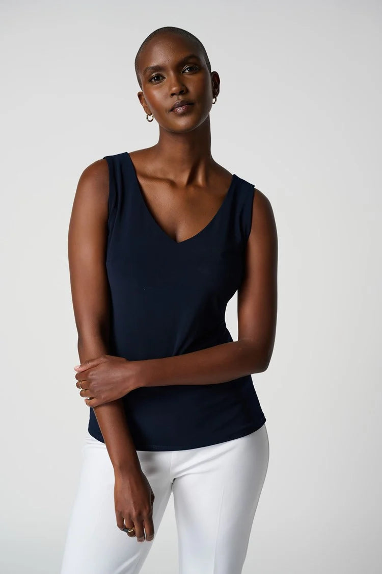 t-shirt dressJoseph Ribkoff Classic Midnight Blue V-Neck Cami