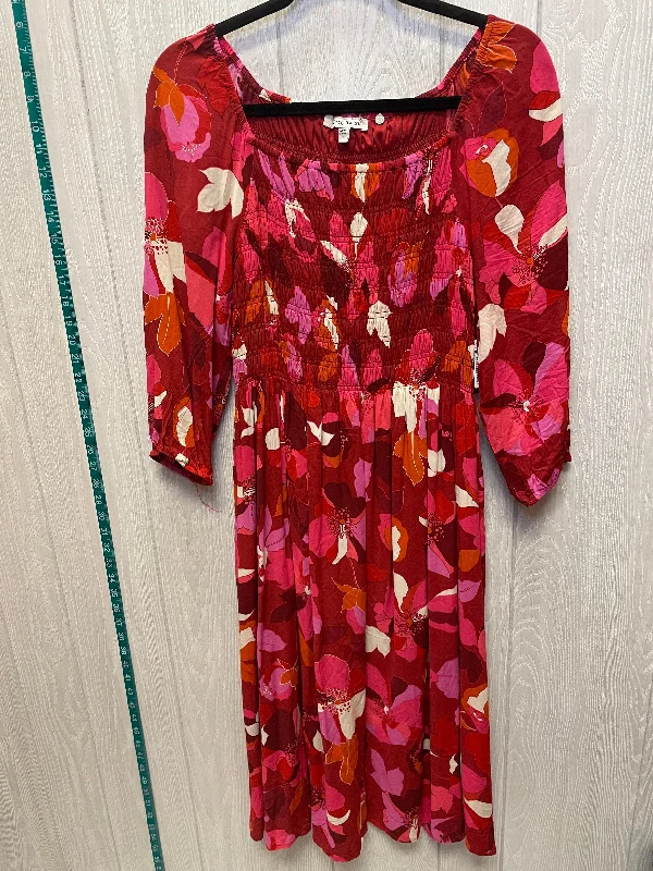 Discount Days Dress Casual Short By Black Rainn In Floral Print, Size: M