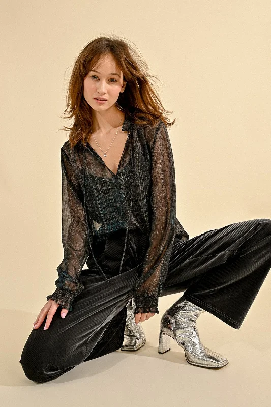 fitted cocktail dressMolly Bracken Sheer Blouse With Cami