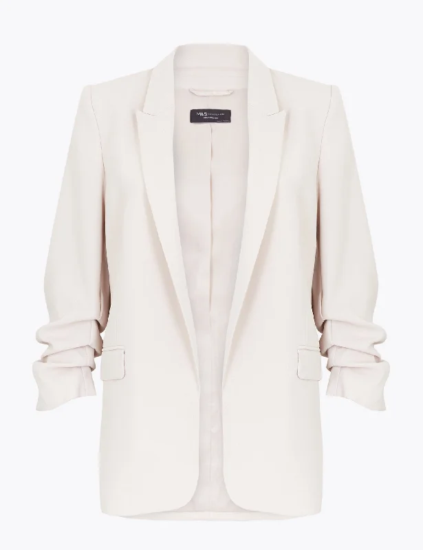 Low Prices Ruched Sleeve Blazer