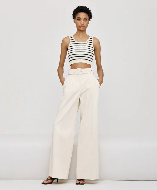 Warehouse Sale Access Fashion Vanilla Pants With Belt