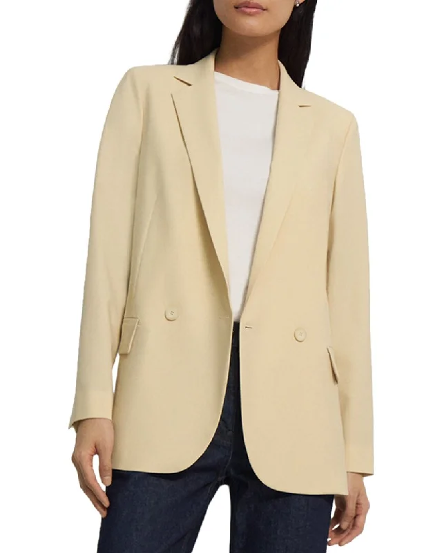Act Fast Theory Wool-Blend Double-Breasted Boy Jacket