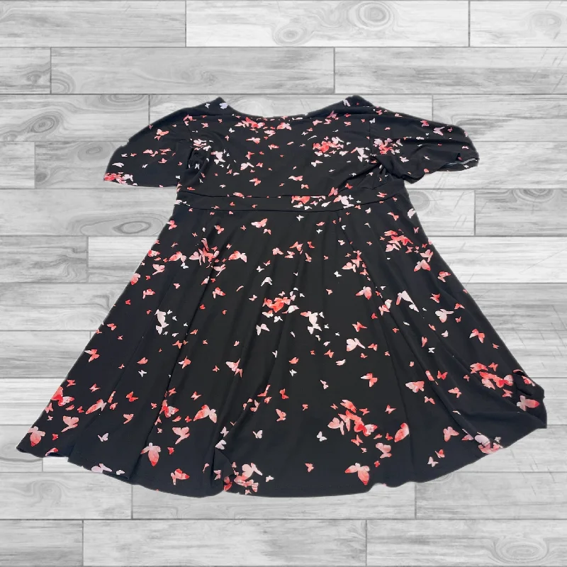 Inventory Reduction Dress Casual Short By Torrid In Black & Pink, Size: L