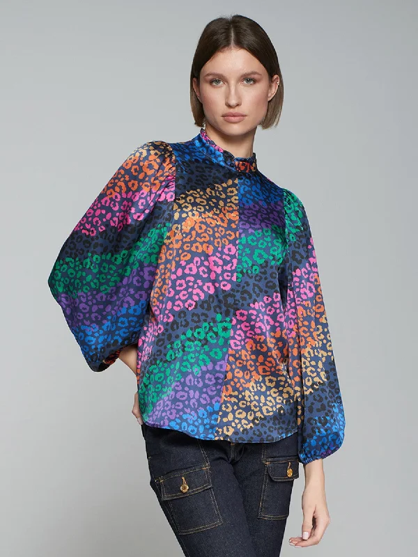 Today’s Deal Vilagallo Tatiana Leopard Multi Coloured Shirt