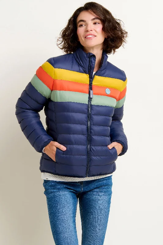 Time-Limited Offer Retro Stripe Puffer