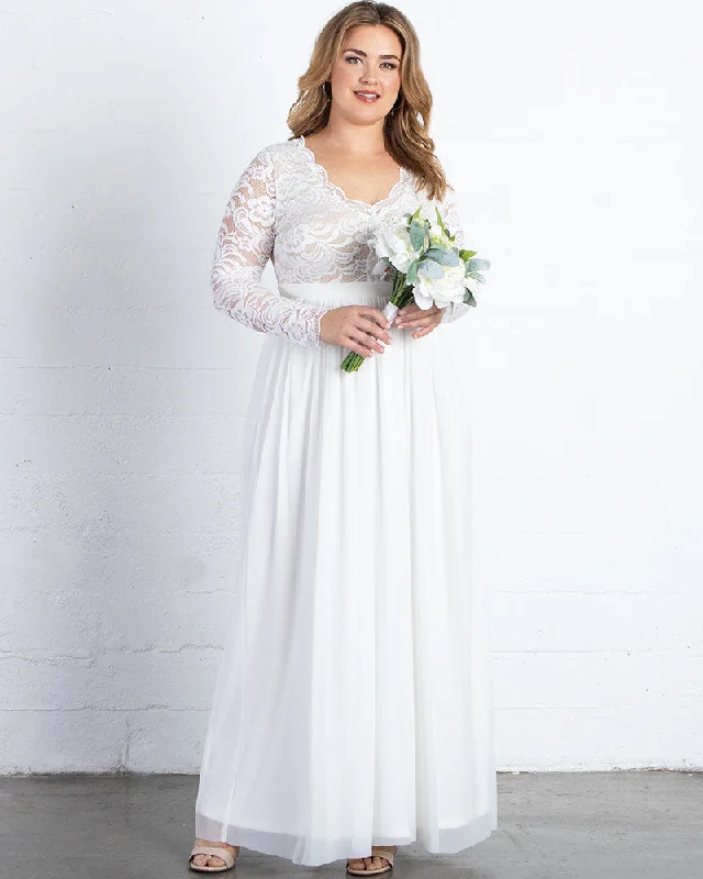 v-neck dressEverlasting Love Wedding Gown