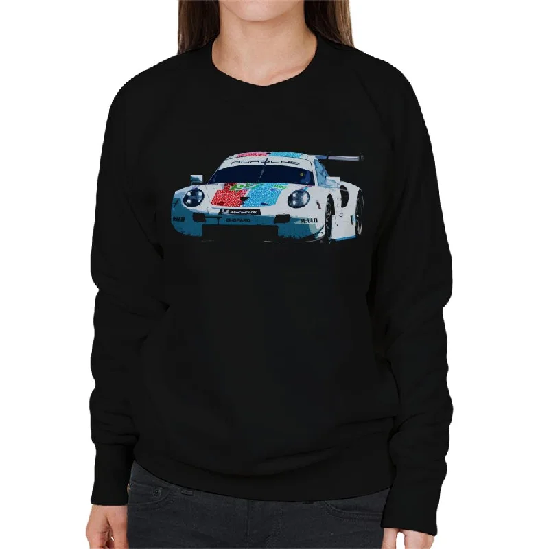 athletic style hoodieMotorsport Images Porsche 911 RSR Pilet Bamber Tandy Women's Sweatshirt