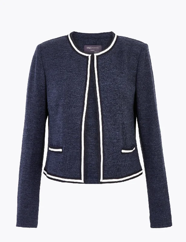 Final Markdown Jersey Slim Fit Edge To Edge Blazer