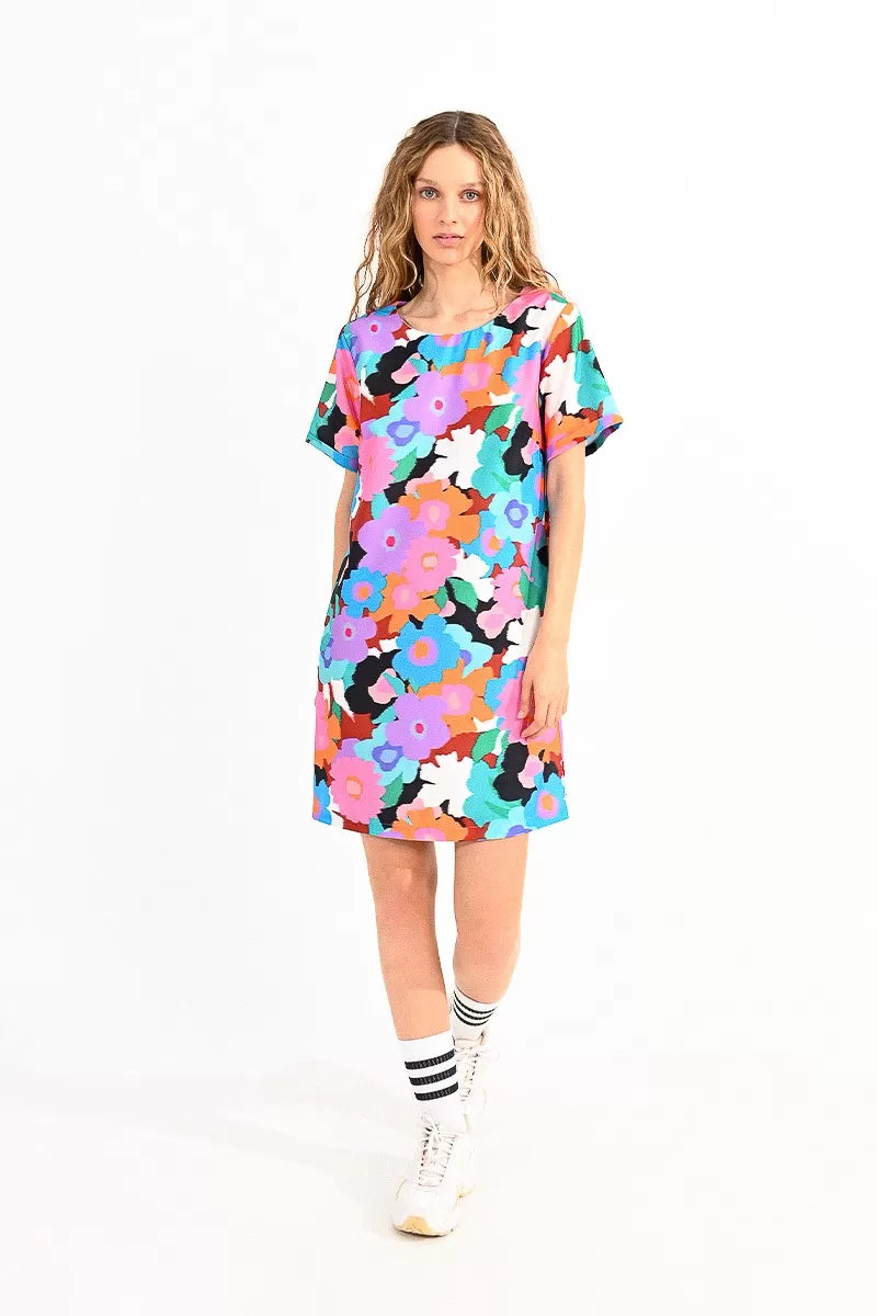 elegant shift dressMolly Bracken Multi Print Dress