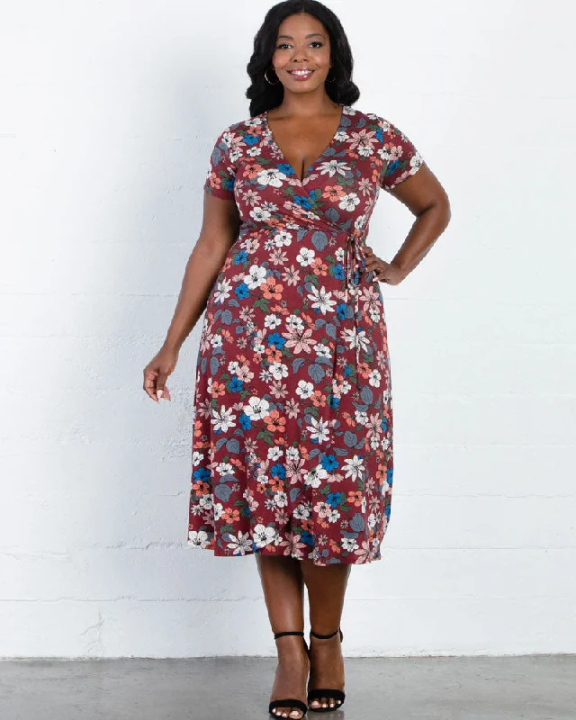 denim dressFarrah Faux Wrap Dress - Sale!